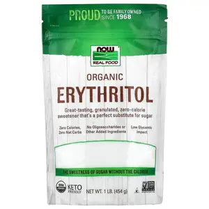 NOW Foods Real Food, Organic Erythritol, 1 lb (454 g)