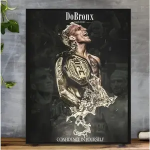 Charles "Do Bronxs" Oliveira | Ufc Poster | Brazilian Mixed Martial Artist | Lightweight Ufc Champion | Mma | Sports Posters | Motivational