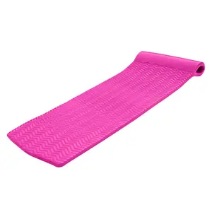 TRC Recreation Serenity 1.5" Thick Foam Swimming Pool Float Mat, Flamingo Pink