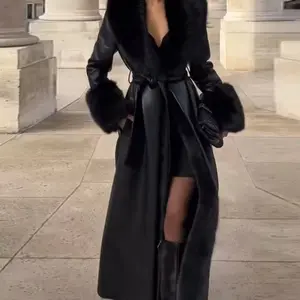 Leo Fur Coat - Faux Fur Winter Coat - Cute Women’s Winter Clothes- Cute Winter Clothes - Leather Winter Coat - Classic Timeless Coat- Winter Clothes Women