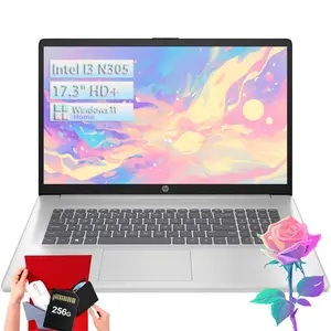 HP 17.3'' Laptop for Business & Student - Windows 11 Home • 17.3" HD+ Display • Intel 8-Core i3-N305(Beat i5-1135G7) • up to 32GB RAM + 512GB SSD • Wi-Fi 6 • Copilot +PC • Full-Size Keyboard • Bundle Accessory