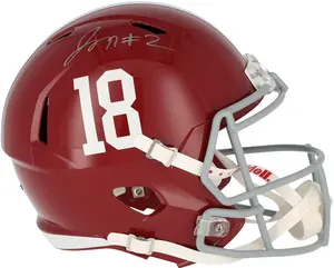 Jalen Milroe Alabama Crimson Tide Autographed Riddell Speed Replica Helmet - Fanatics Authentic Certified