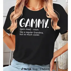 Unisex Gammy Tee in Pure Cotton – Favorite Mother’s Day Gift for Grandma