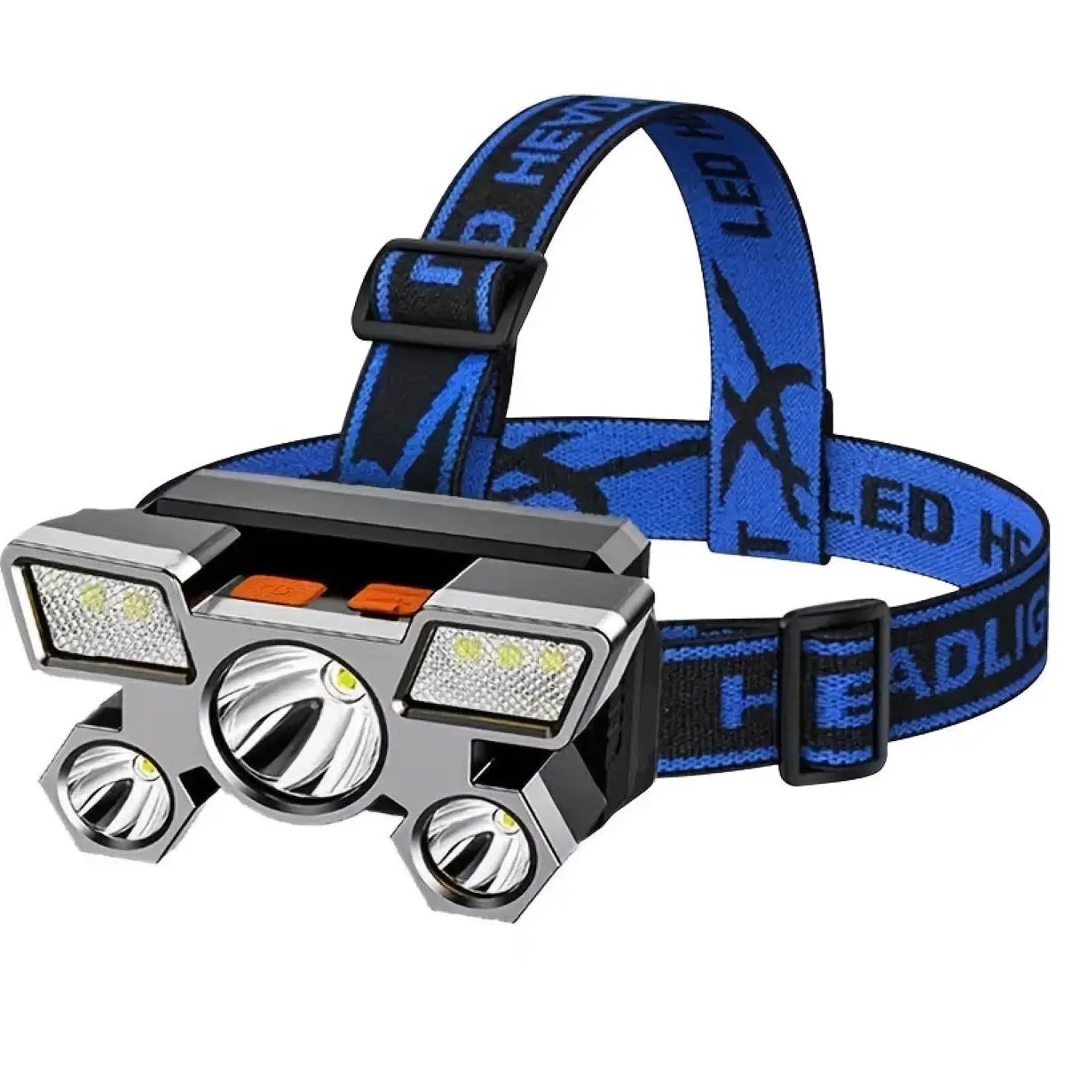 Rechargeable LED Headlight, High-Brightness & Long-Range LED Headlamp, Suitable for Night Fishing, Mining and Outdoor Camping, Headlamp Hiking