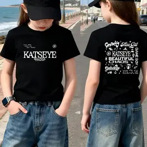 KATSEYE Print Summer Tops for Women and Girls,KATSEYE Gril Group Double Sided Printed T-Shirt,Y2K Vintage Style Short-Sleeved Tops,Girl Clothes,Graphic Tee, Y2K Style Summer Top Perfect For Cool Girl