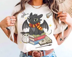 [Sale Up To 60% ]- Toothless Vintage Shirt, Epic Universe Toothless Shirt, Toothless Gryff Costume Witch Halloween Shirt