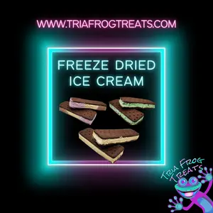 Tria Frog Treats Freeze Dried Ice Cream Bars (2 Count) Neapolitan