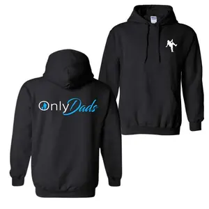 OnlyDads Hoodie and T-Shirt, Double Sided Graphic Printed Cotton Hoodie, Fathers Day Gift, Dad's Gift, Menswear Tops- LORA ATCHER