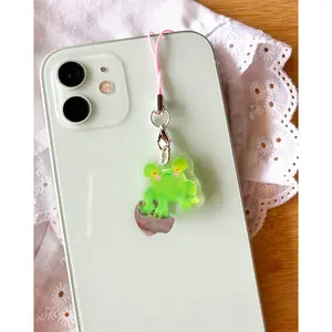 Gunther the Frog Plushie Phone Charm