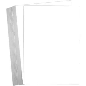 White Cardstock Paper 8.5 x 11 65 lb Cover Card Stock 50 Pack Bright