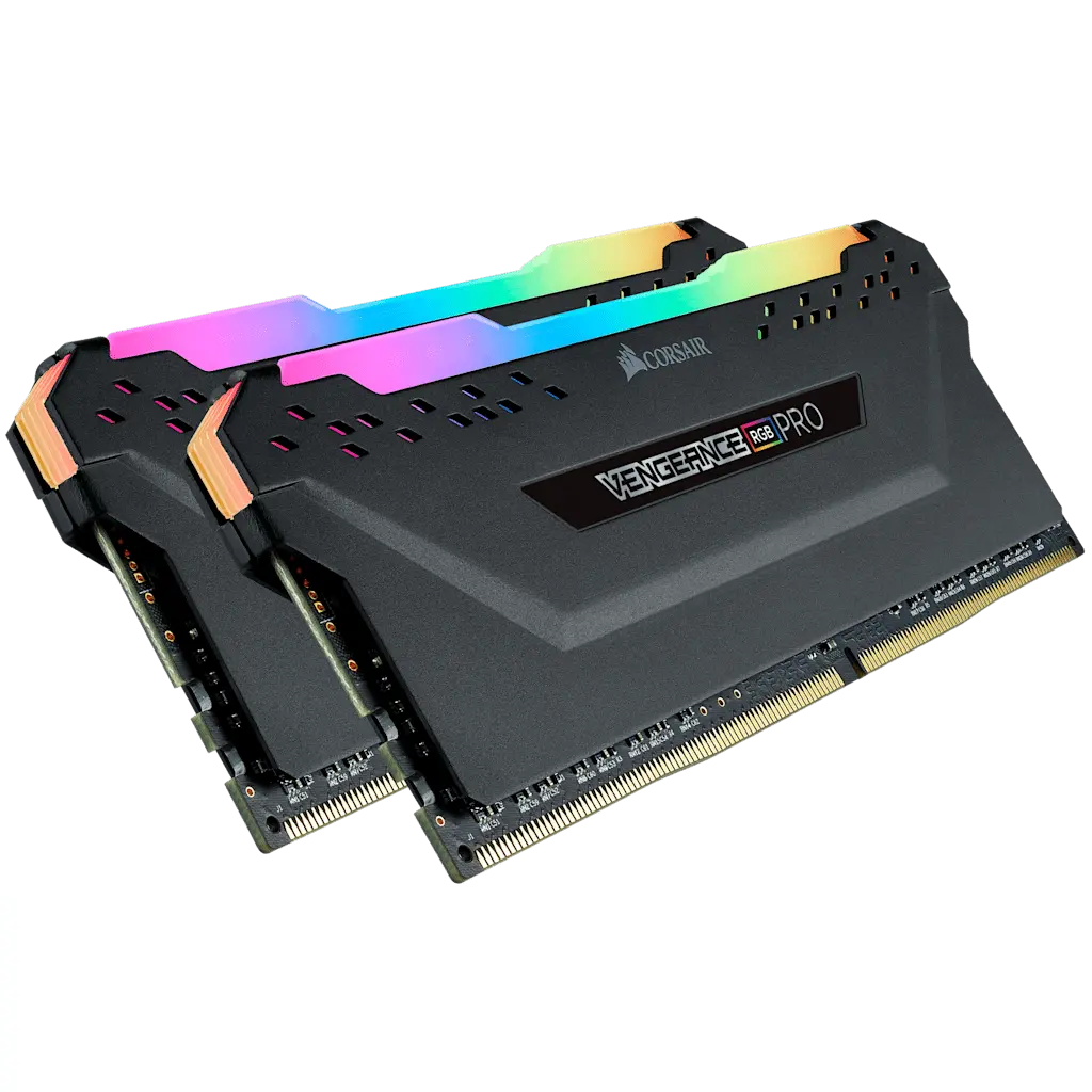 VENGEANCE® RGB PRO 16GB (2 x 8GB) DDR4 DRAM 3000MHz C15 Memory Kit — Black