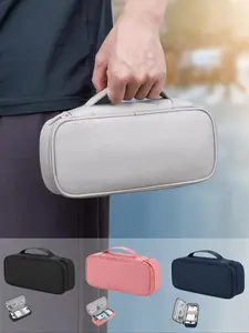 Digital Accessories Storage Bag, Universal Travel Cable Organizer, Multifunctional Portable Power Bank Case, Perfect Gift for Dad or Boyfriend, Travel Organization Pouch