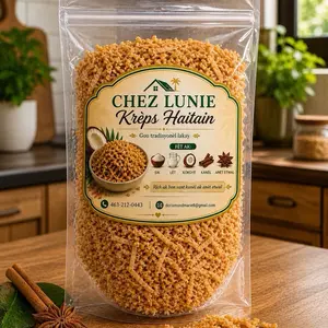 Chez Lunie Krèps Haitian - Traditional Haitian Snack with Rich Ak Bon Sant Kanel Ak Anet Etwal