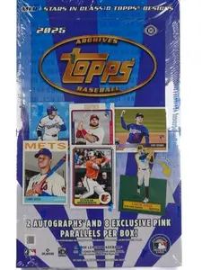 Topps 2025 Archives Baseball Hobby Packs/Boxes - 8 Cards Per Pack, 24 Packs Per Box, 2 Autographs, 12 Inserts, 8 Exclusive Pink Foilboard Parallels