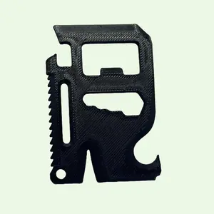 Essential 7 in 1 Card Multi-Tool: Bottle Opener, Can Opener, Saw and More!