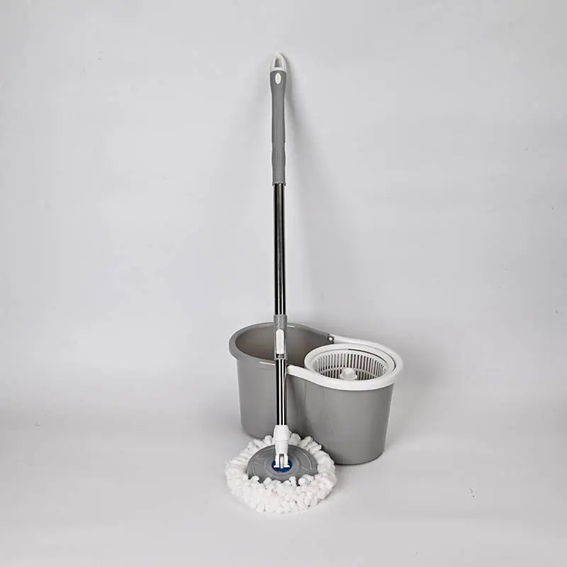 Spin Mop with Integrated Spin System, Efficient Water Wringing, Easy Storage, Suitable for Tile, Laminate and Wood Floors