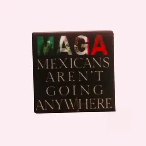 Mexicans Aren't Going Anywhere Mexican MAGA 28mm Food Grade Flexible with 3mm Hole for Jewelry Making & DIY Projects