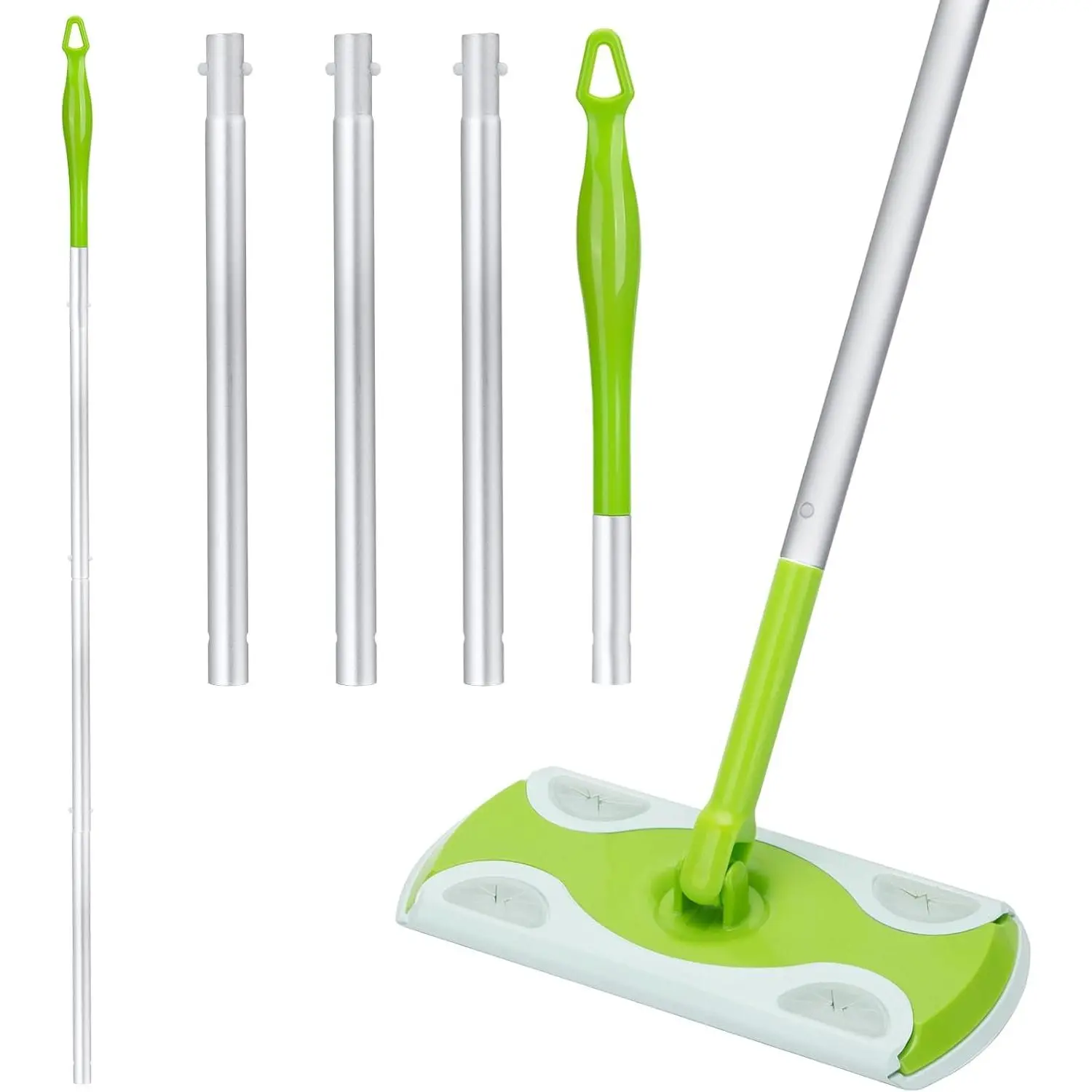 Mop Handle Compatible with , Detachable Green Extra Long Mop Handle for