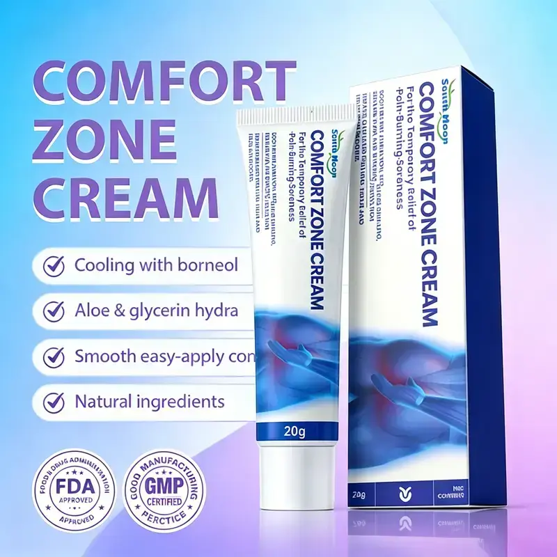 Natural Comfort Zone Cream 20g – Hypoallergenic Moisturizer, Soothes Irritation, Ideal for Perianal & Sensitive Area Care