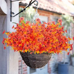 8 Hot-Selling Autumn Eucalyptus Violet Artificial Flowers Plastic Decorative Fruit Ornaments for Home Wedding Camping Decoration room decor for men fall room decor fall decorations flowers bouquet Plants room decor for men