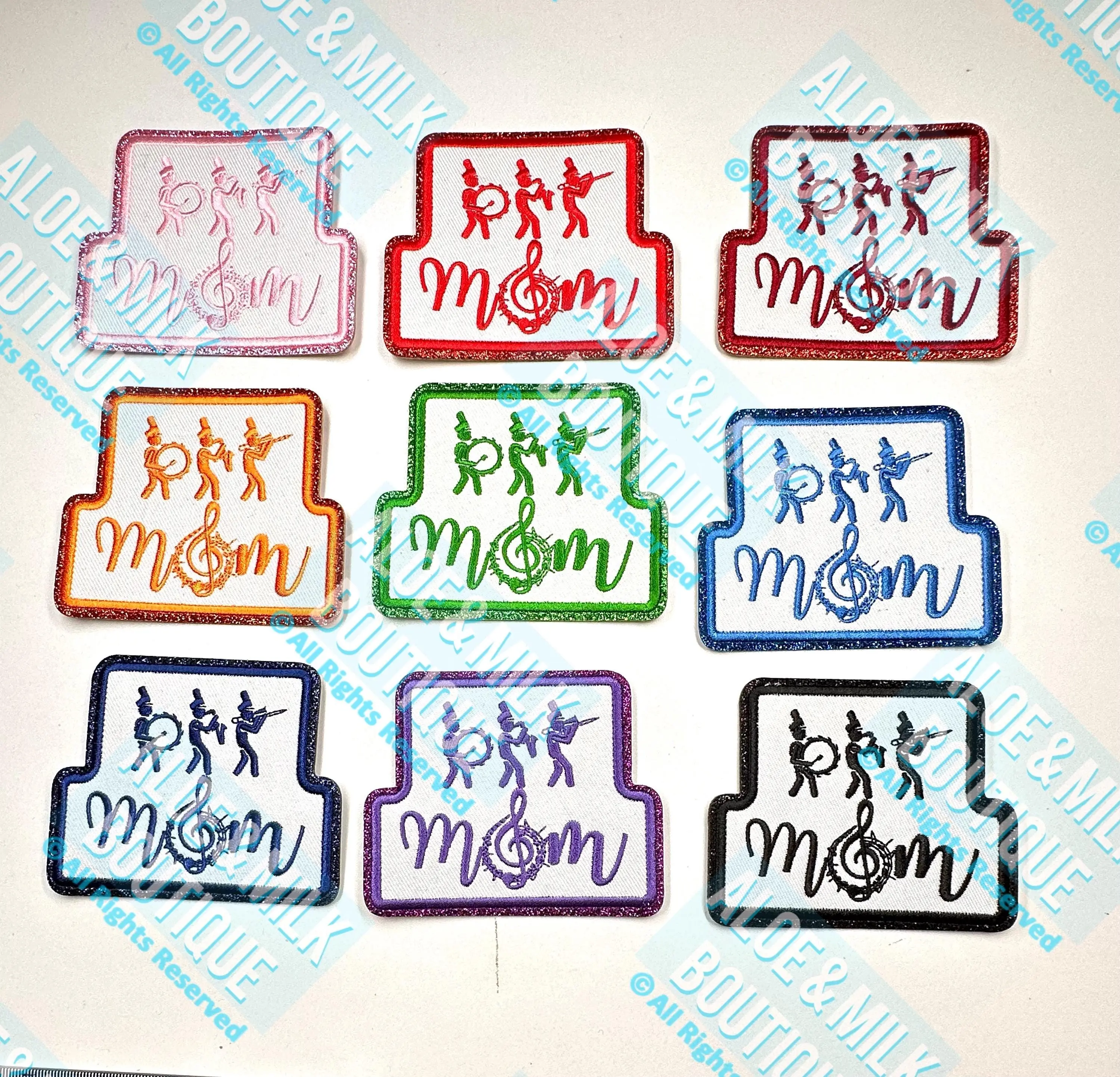 Band mom, band patches, mom patches, game day patches, marching band
