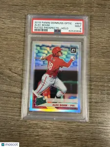 2019 Panini Donruss Optic Rated Prospects Alec Bohm #RP3 Holo PSA 9