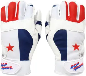 Panama Flag  RCP Baseball and Softball Batting Gloves – Rip and Tear Resistant – Reinforced Crotch, Padded Protection, Adjustable Sizes, Guantes de bateo