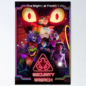 FNAF Movie Poster" Poster