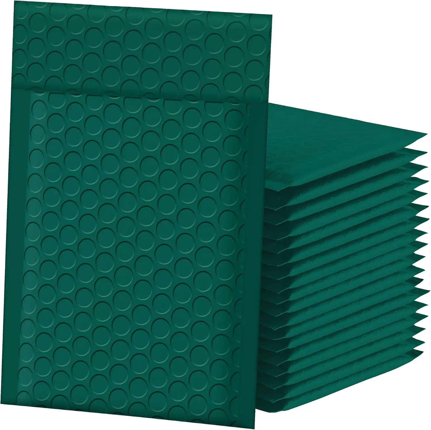 Bubble Mailers 4x8 Inch 50 count Ultramarine Green Shipping Bags, Chic Packaging Bags For Small Business, Colored Padded Mailing Envelopes, Opaque Matte Self Seal Bubble Poly Mailers Bulk #000