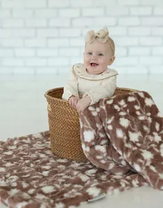 Lush Floral Chocolate Blanket
