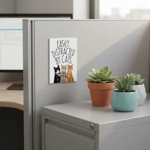 Easily Distracted By Cats Magnet