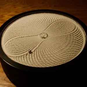 Automatic Zen Garden Sand Bowl - Kinetic Art Automatic Zen Garden Sand Bowl - Kinetic Art