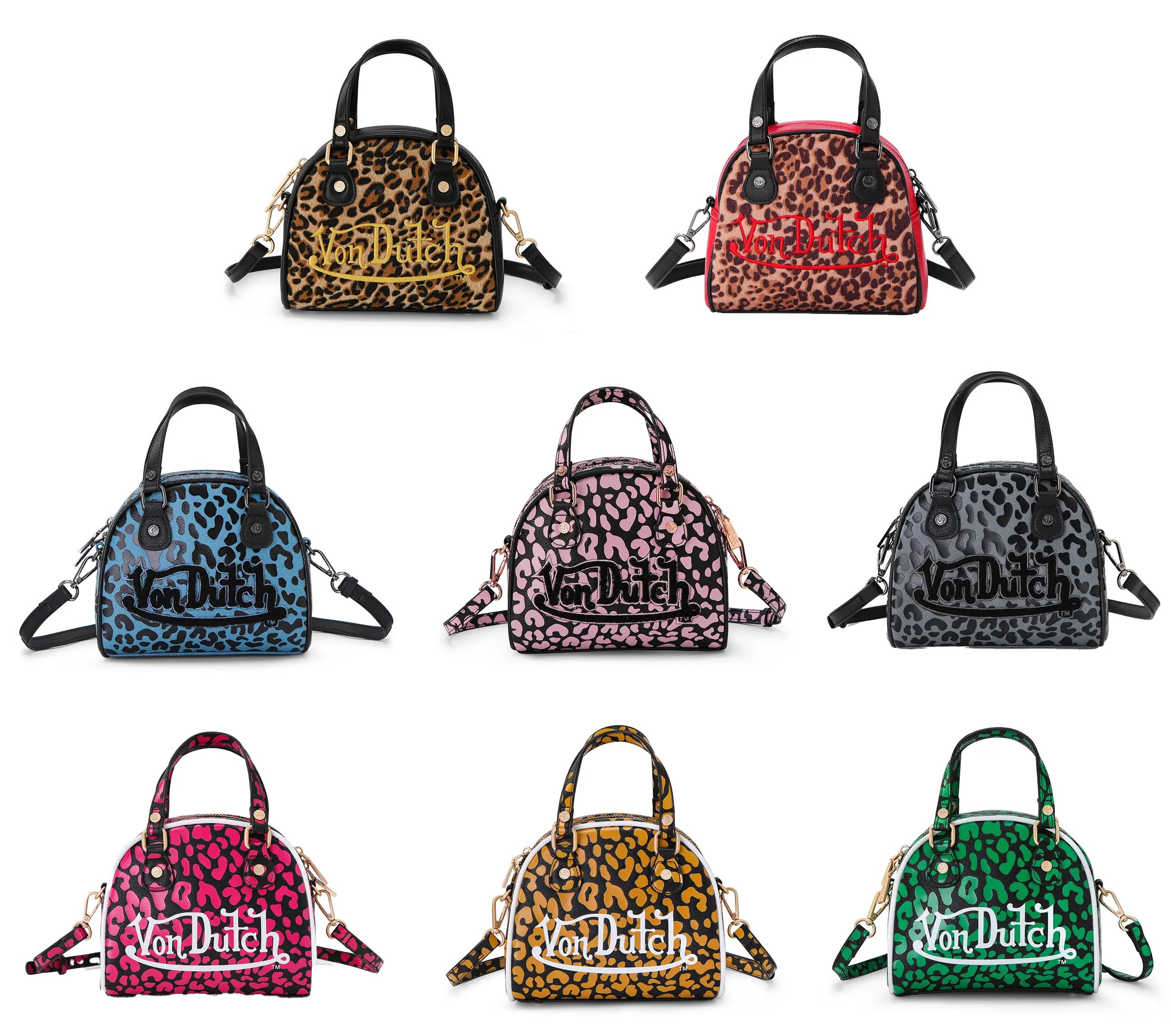 Von Dutch 'Cheetah' Bowling Bags- Multiple Styles Von Dutch 'Cheetah' Bowling Bags- Multiple Styles