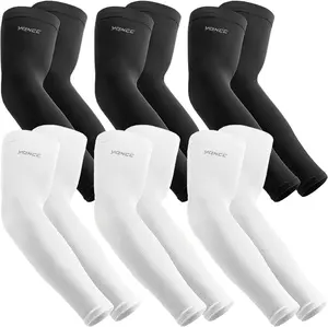 6 Pairs Arm Sleeves -  Cover Up -  UV Sun Protection Cooling Sleeve for Men & Women