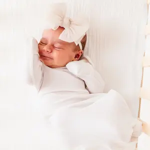 Baby Bling® Tulle FAB® Skinny thin soft nylon headband with tulle bow