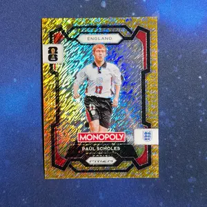 2026 Prizm Monopoly Paul Scholes Gold Money Shimmer /500 England