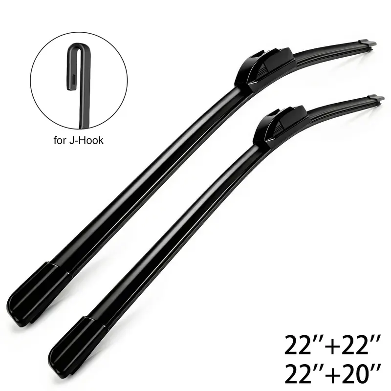 Father's Day Gift Vehicle Wipers - 22"+20" All Season Hook (J-Hook) Mount Blades, Streak-Free, No Noise OEM Quality Car Parts for Cars & Trucks, Automotive Windshield Accessories