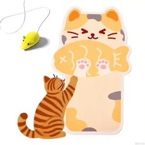 【Buy 1 Get Free Toy Mouse!】Wall Mounted Cat Scratcher, Cat Scratcher for Wall, Self-Adhesive Cat Scratching Mat,Versatile Self Adhesive Replacement Easy Use for Indoor Cats, with Adhesive Backing for Wall, Door, Sofa Kitty tiktokshopspringglowup