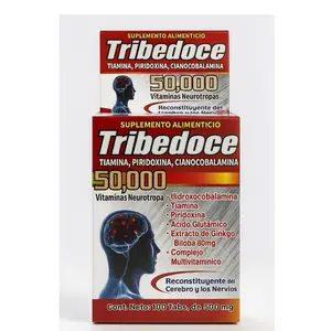 Tribedoce Antioxidants 50,000 - Suplemento Alimenticio con Vitaminas Neurotropas y Complejo Multivitamínico 100 Tabs de 500 mg
