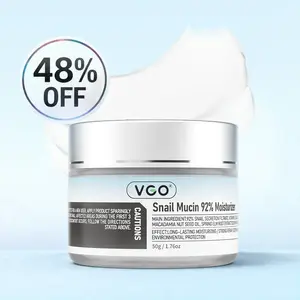VGO Snail Mucin 92% Moisturizer Daily Face Gel Cream for Dry & Sensitive Skin, 50g / 1.76oz Cleanser Moisture Moisturizing Skincare Radiance Comfort Hydrating