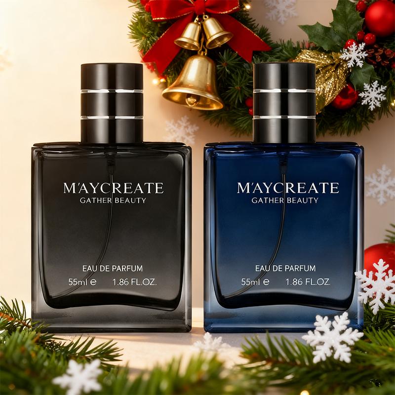 Maycreate Men's Eau De Toilette 55ml Azure Sea Salt Freshness Knight Woodsy Deep Scent EDP Perfume Spray for Spring Summer Outings Aromatic Citrusy Fragrance