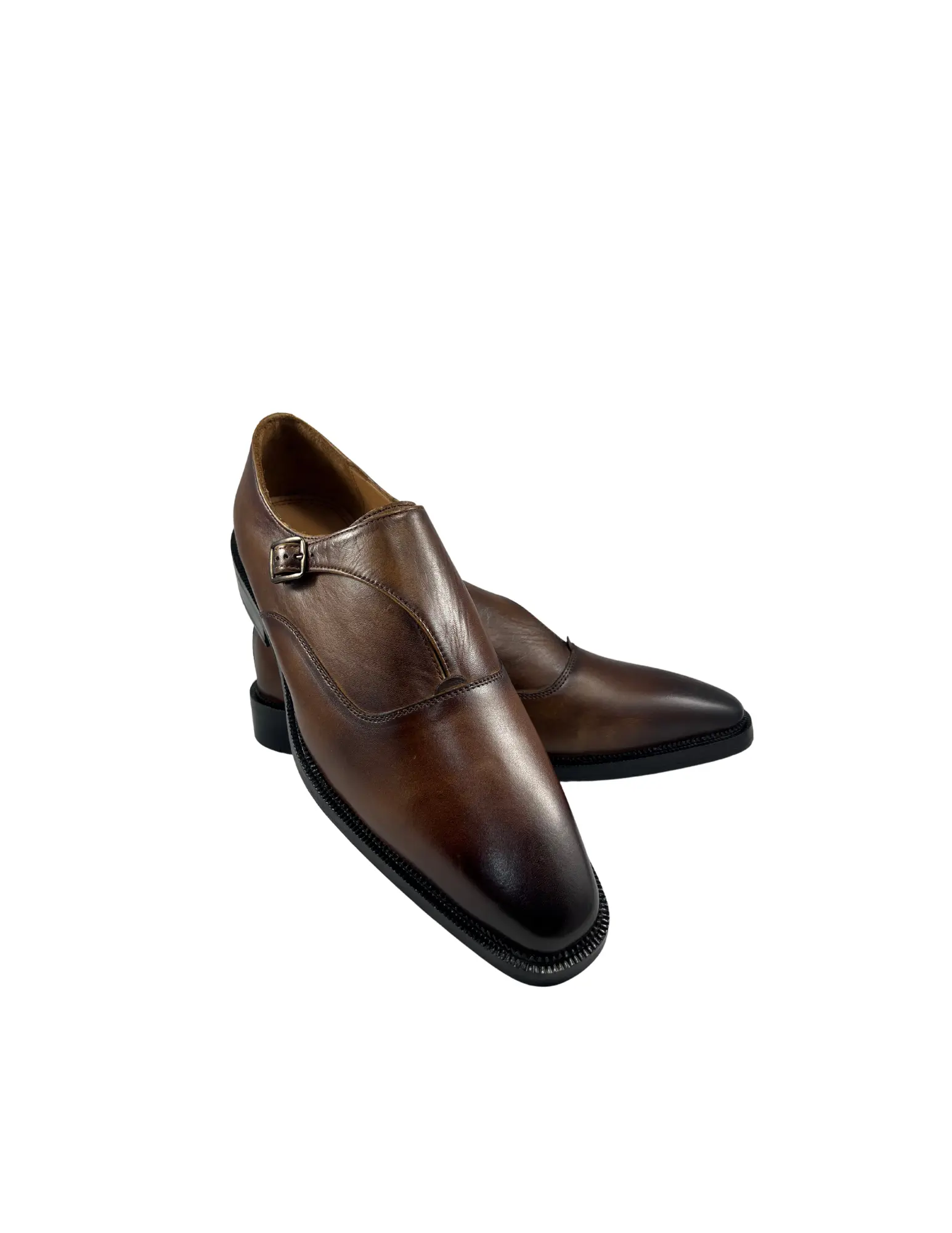 Luxury Leather Monk Strap Dress Shoes: Urban Oxfords, Sizes 8-12