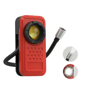 SUOMAX Mechanic Work Light，Rechargeable LED 600LM Flashlight, Under Hood Mechanic Light for Car Repair, Pocket Work Light Gooseneck Lamp,Dual Head Lamp, Magnetic Clip Aluminum Alloy Spotlight,for Repair Outdoor Camping Emergency