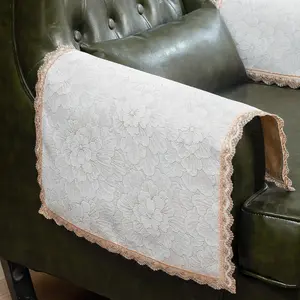Couch arm Covers,Non-Slip lace Sofa arm Covers Set of 2 Washable Sofa armrests Cover for Living Room Recliner Chair arm Cover Protectors for Leather armrest (FH-)