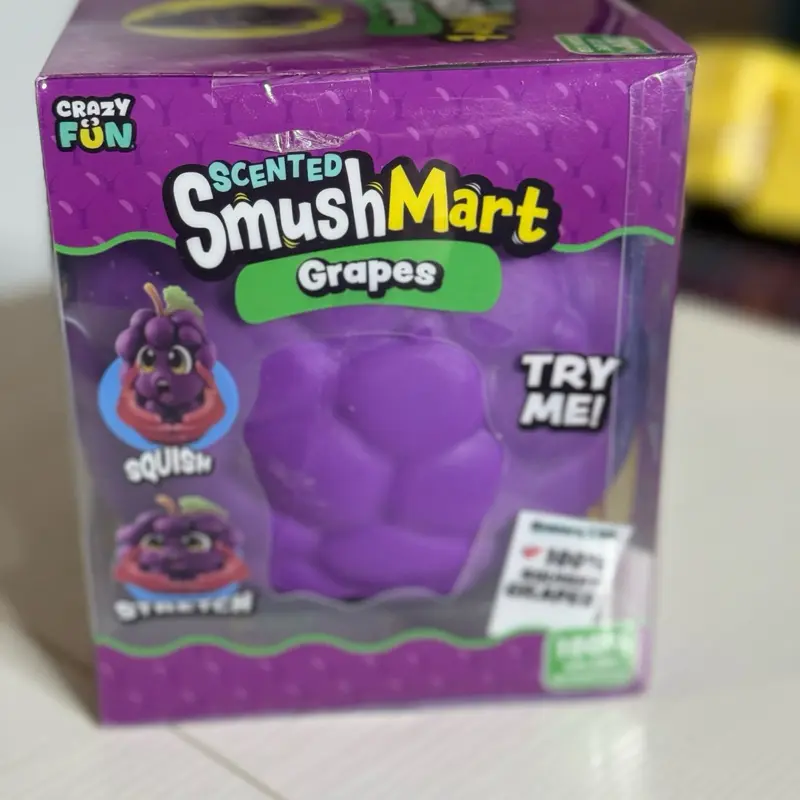 SmushMart Jumbo Grape Squishy Toy Bead