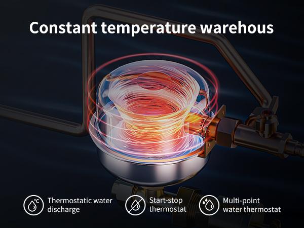 65,000 BTU RV Tankless Water Heater, High Altitude Available, 12V, CSA Certificated, with Multi-function Controller, On Demand Instant Hot Water Heater, Compatible with all RVs