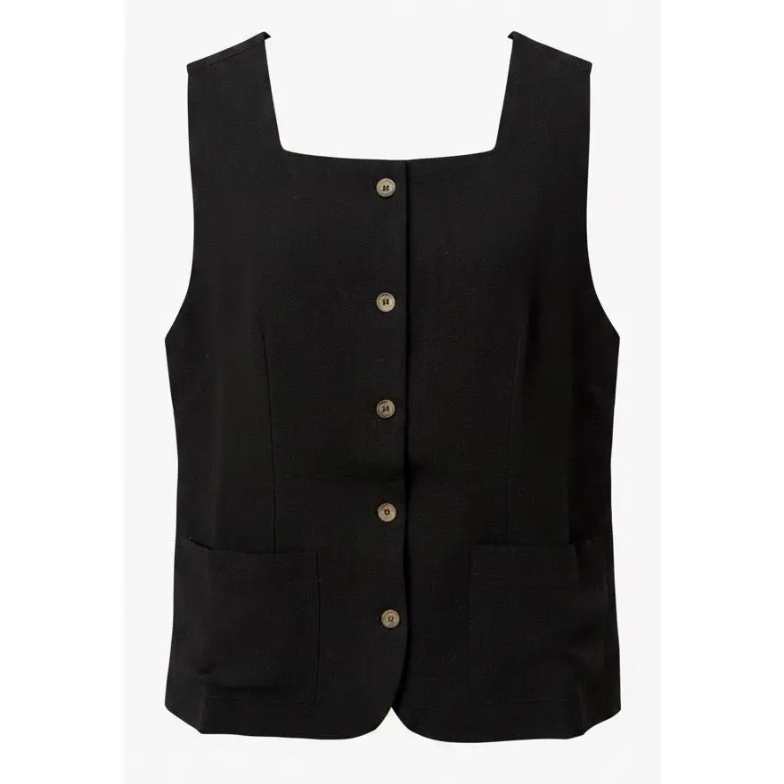 "Bethany" Linen Vest