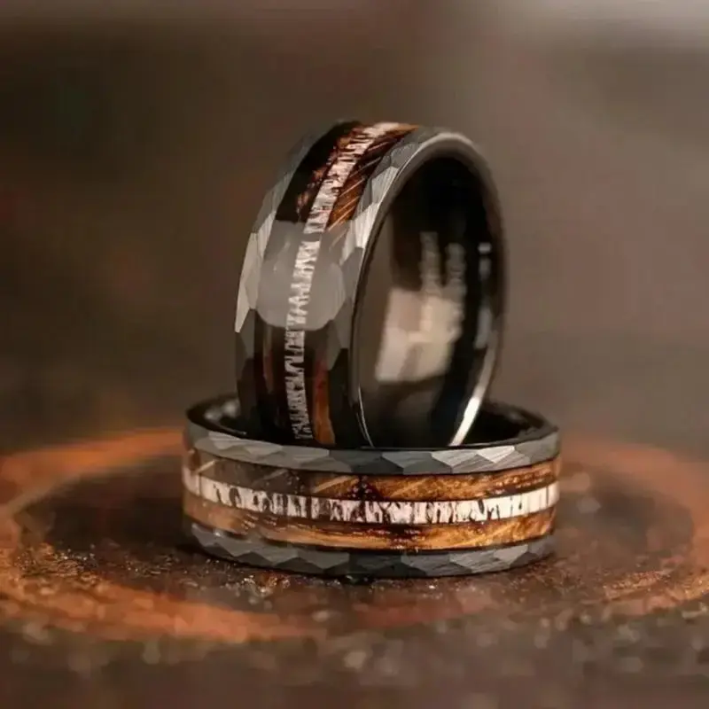Burned whiskey barrel ring and antlers, wedding ring jewelry, suitable for men's daily wear, party and holiday gifts, birthdate stone moon decoration pendant set, ring, dog whistle necklace, herringbone waterproof sports function, comfortable sleep Burned whiskey barrel ring and antlers, wedding ring jewelry, suitable for men's daily wear, party and holiday gifts, birthdate stone moon decoration pendant set, ring, dog whistle necklace, herringbone waterproof sports function, comfortable sleep