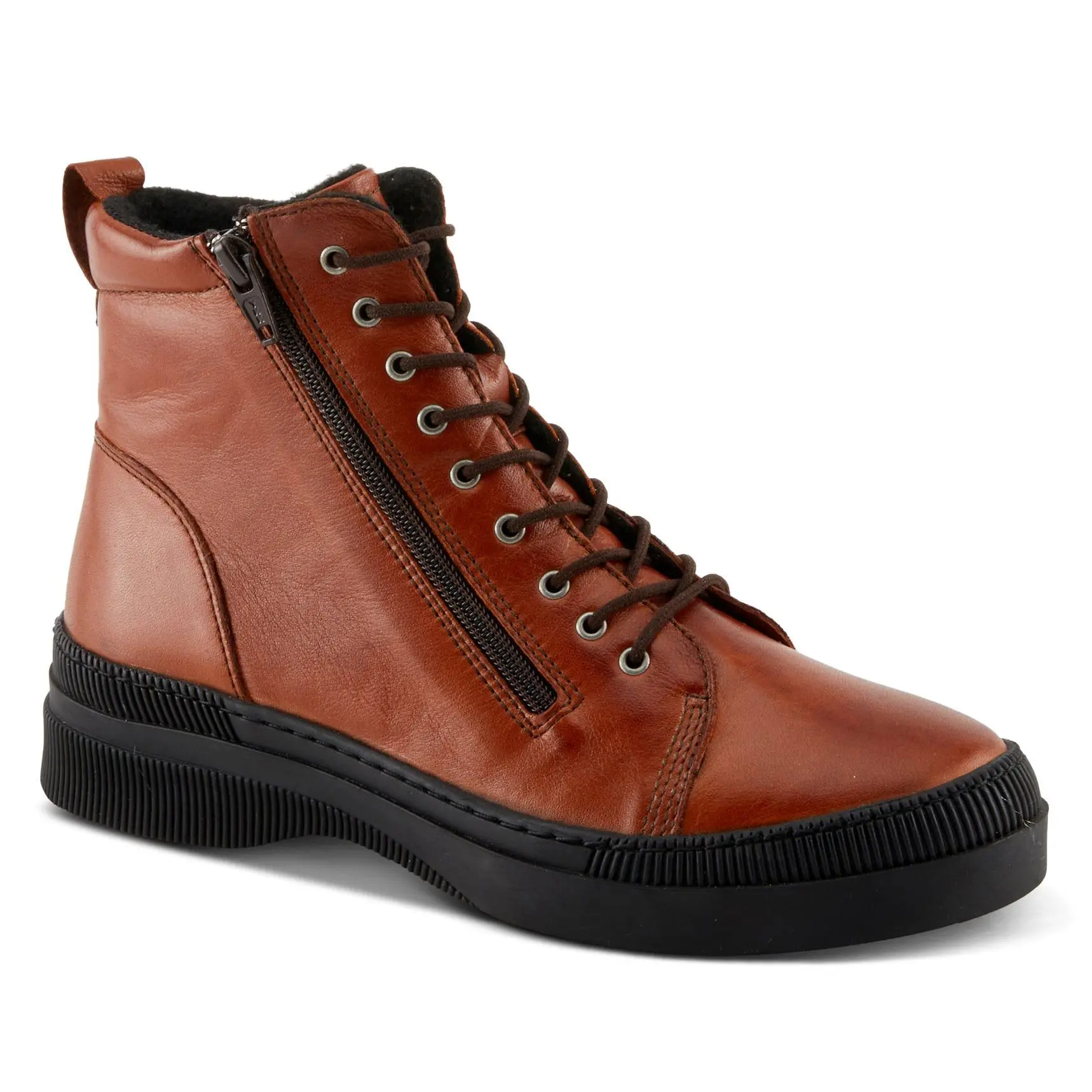 Spring Step Leather Combat-Style Boots - Hoylein Spring Step Leather Combat-Style Boots - Hoylein