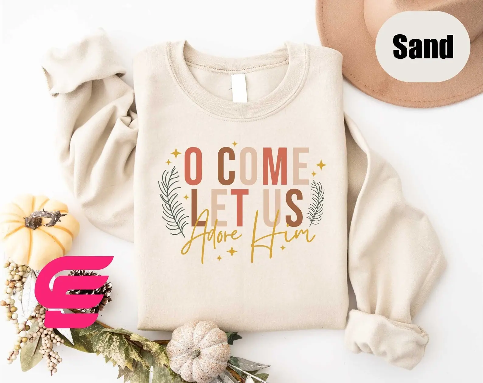 Let Us Adore Him Sweater, Nativity Xmas Shirt,Christian Christmas Sweatshirt, Religious Christmas Gift, Holiday Family Shirt, Faith Shirt
